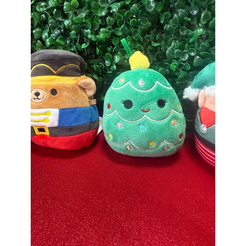 Lot of 6 Christmas Mini Squishmallows Plush Santa Ms Claus Nutcracker Tree Mouse